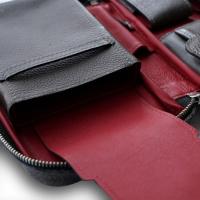 Peter James Raven Handmade Leather Travel Cigar Case