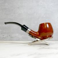 Stanwell Sterling Brown Polished 84 Silver Mounted 9mm Fishtail Pipe (ST158) - END OF LINE