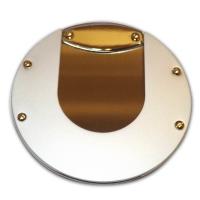 Slim Round Cigar Cutter - Satin Chrome Finish