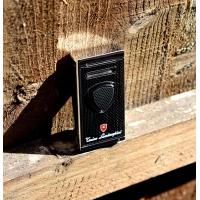 Lamborghini Pergusa Combi Flame Lighter - Black Carbon