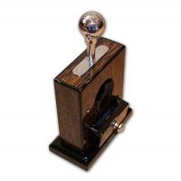 Table Cigar Cutter With Draw Ironwood Design - Burl