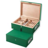 Villa Spa Cigar Humidor - up to 200 Cigar Capacity - Green