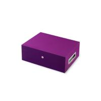 Villa Spa Cigar Humidor - up to 200 Cigar Capacity - Purple