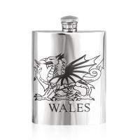 6oz Pewter Hip Flask - WAL004