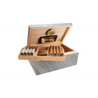 Adorini Black Slate Deluxe Cigar Humidor - Large - 150 Capacity