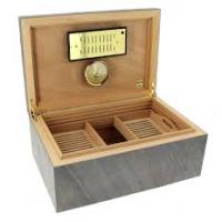 Adorini Black Slate Deluxe Cigar Humidor - Large - 150 Capacity