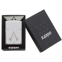 Zippo - High Polish Chrome Assassin\'s Creed Crest - Windproof Lighter
