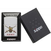 Zippo - High Polish Chrome British Army Official Crest - Windproof Lighter