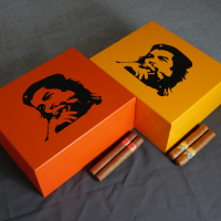 Che Humidor Matte Orange - 40 Cigar Capacity