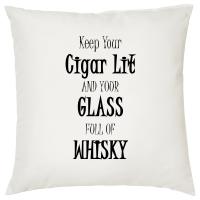 Christmas Gift - Keep Your Cigar Lit - Cigar Themed Cushion