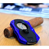 Colibri Monza Cigar Cutter - Matte Black & Blue (Discontinued)