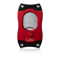 Colibri S Cut Ez-Cut Cigar Cutter - Black & Red
