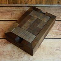 Davidoff - Winston Churchill Late Hour Wooden Ashtray, Coaster & Cigar Case Set
