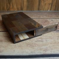 Davidoff - Winston Churchill Late Hour Wooden Ashtray, Coaster & Cigar Case Set