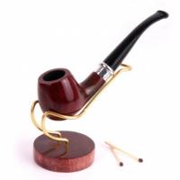 Mr Brog Wooden F1 Pipe Stand - Dark Wood