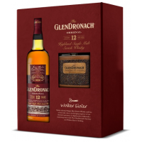 Glendronach 12 Year Old & Hip Flask Set - 70cl 43%