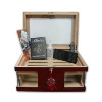 Brooklynn Burgundy Humidor - 70 Cigar Capacity