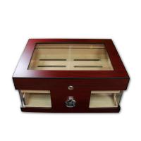 Brooklynn Burgundy Humidor - 70 Cigar Capacity