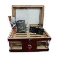 Brooklynn Burgundy Humidor - 70 Cigar Capacity