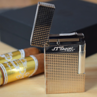 ST Dupont Lighter - Ligne 2 - Diamond Head Silver Finish