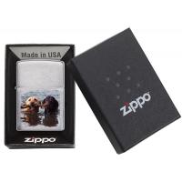 Zippo - Brushed Chrome Labradors - Windproof Lighter