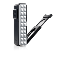 Colibri Quasar Astoria Triple Jet Flame Lighter - Black & Chrome