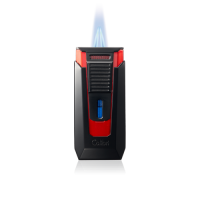 Colibri Slide Twin Jet Flame Lighter - Red & Black (End of Line)