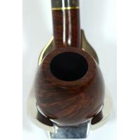 Molina Horn Ring Bent Brown Fishtail Pipe (ML11)