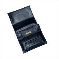 Dr Plumb Leather Roll Up Tobacco Pouch With Cigarette Paper Holder