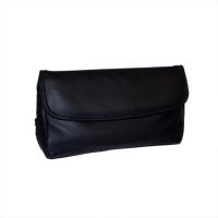 Black Leatherette Pipe Combination Rubber Lined Pouch