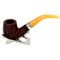 Peterson Flame Grain 69 Silver Mounted Fishtail Pipe (PE114)
