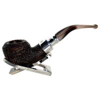 Peterson Spigot Roundstone 999 Silver Mounted Marble Fishtail Pipe (PE645)