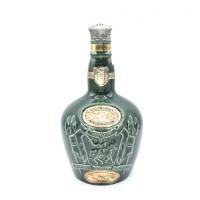 Royal Salute 21 year old 1970s Green Spode Ceramic Decanter - 40% 75cl