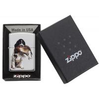 Zippo - High Polish Chrome Springer Spaniel - Windproof Lighter