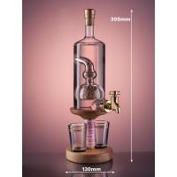Gin Barley Tap and Two Glasses Decanter (Stylish Whisky) - 40% 350ml 