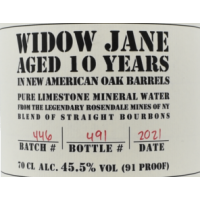 Widow Jane 10 Year Old Bourbon - 45.5% 70cl