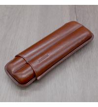 Jemar Leather Cigar Case - 2 Finger - 56 RG - Brown