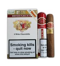 Romeo y Julieta Wide Churchill Tubed Cigar - Pack of 3