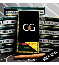 Montecristo Open Mini Cigarillos - 5 x Pack of 10 (50) Bundle Deal