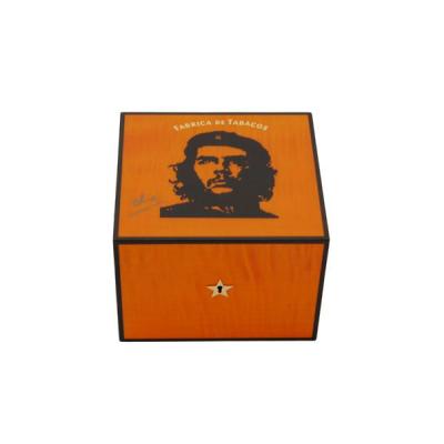 Elie Bleu Che Collection Robusto Orange Humidor - 25 Cigar Capacity