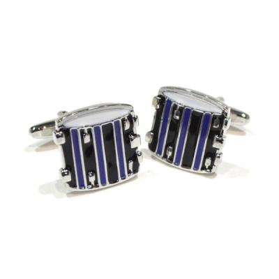 Blue & Black Drums Cufflinks