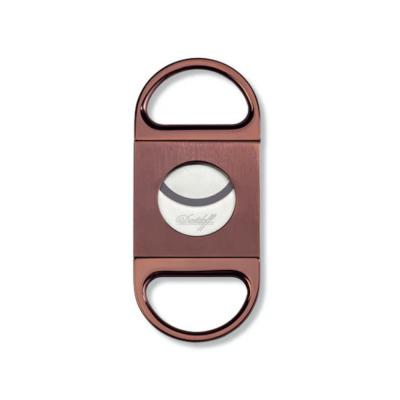 Davidoff Double Blade Cigar Cutter - Brown