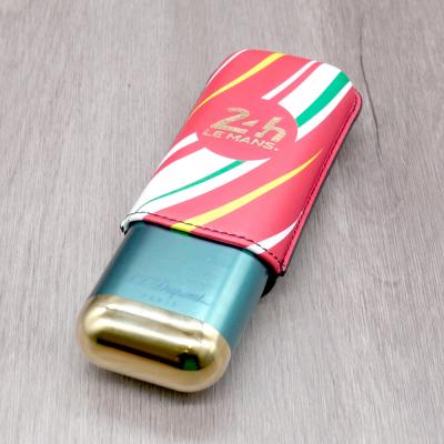 ST Dupont Limited Edition Cigar Case - Red & Golden 24H Le Mans - Holds 2 Cigars