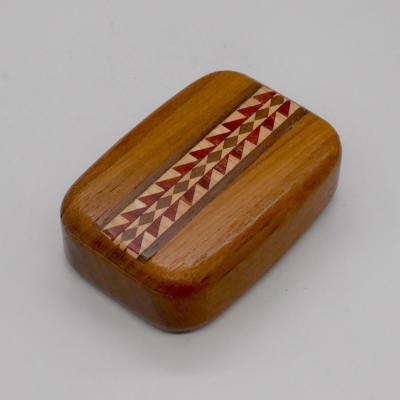 Wilsons of Sharrow Wooden Snuff Box - Arrow Pattern