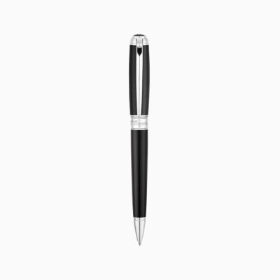 ST Dupont D Line Ballpoint Pen - Large - Black & Palladium