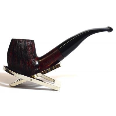 Talammo LÂ’Artigiano Briar Bent Red & Black Fishtail Pipe (ART117)