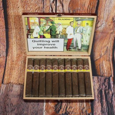 Aladino Robusto Box Pressed Maduro Cigar - Box of 20