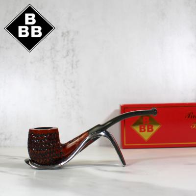 BBB Lightweight Carved Metal Filter Briar Fishtail Pipe (BBB134)