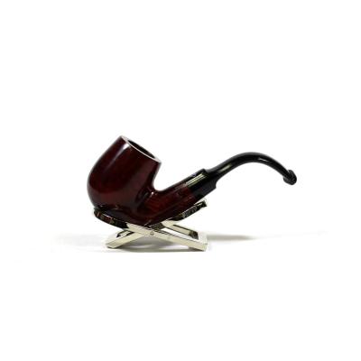 BBB Minerva 307 Smooth Bent Briar Metal Filter Fishtail Pipe (BBB144)