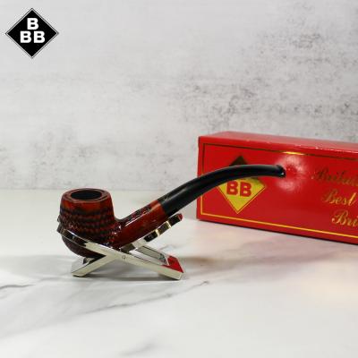 BBB Lightweight Carved Metal Filter Briar Fishtail Pipe (BBB171)
